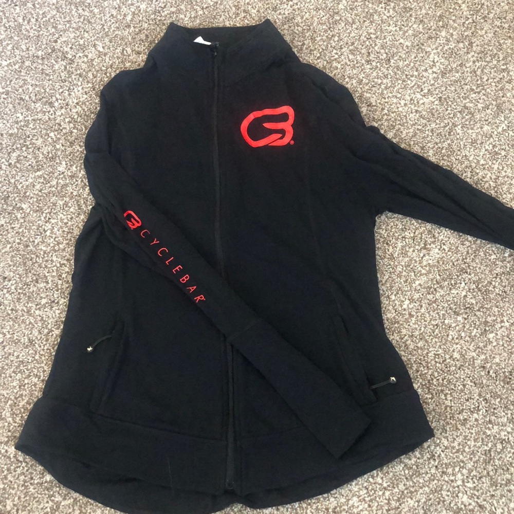 Cyclebar by Glyder Zip Up Jacket Black - Large